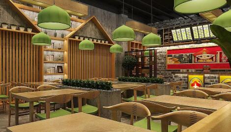 印台如何设计中式快餐店打造中式风味